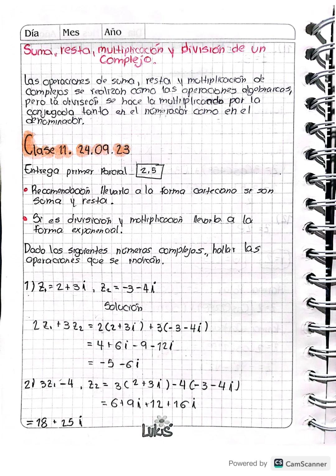9
Clase 9
Segundo Corte
Día 13 Mesa Año 23
Numeros Complejos.
• Números imaginarios: Los números imaginarios Se
Originan en las raices cuadr