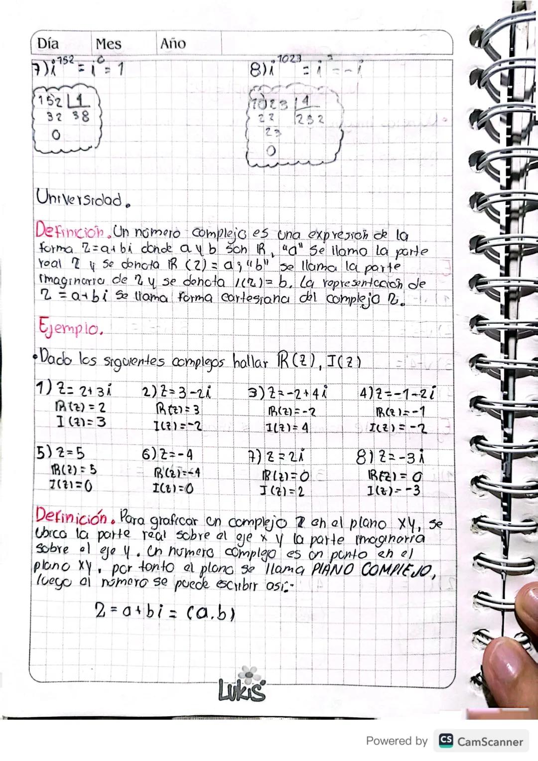 9
Clase 9
Segundo Corte
Día 13 Mesa Año 23
Numeros Complejos.
• Números imaginarios: Los números imaginarios Se
Originan en las raices cuadr