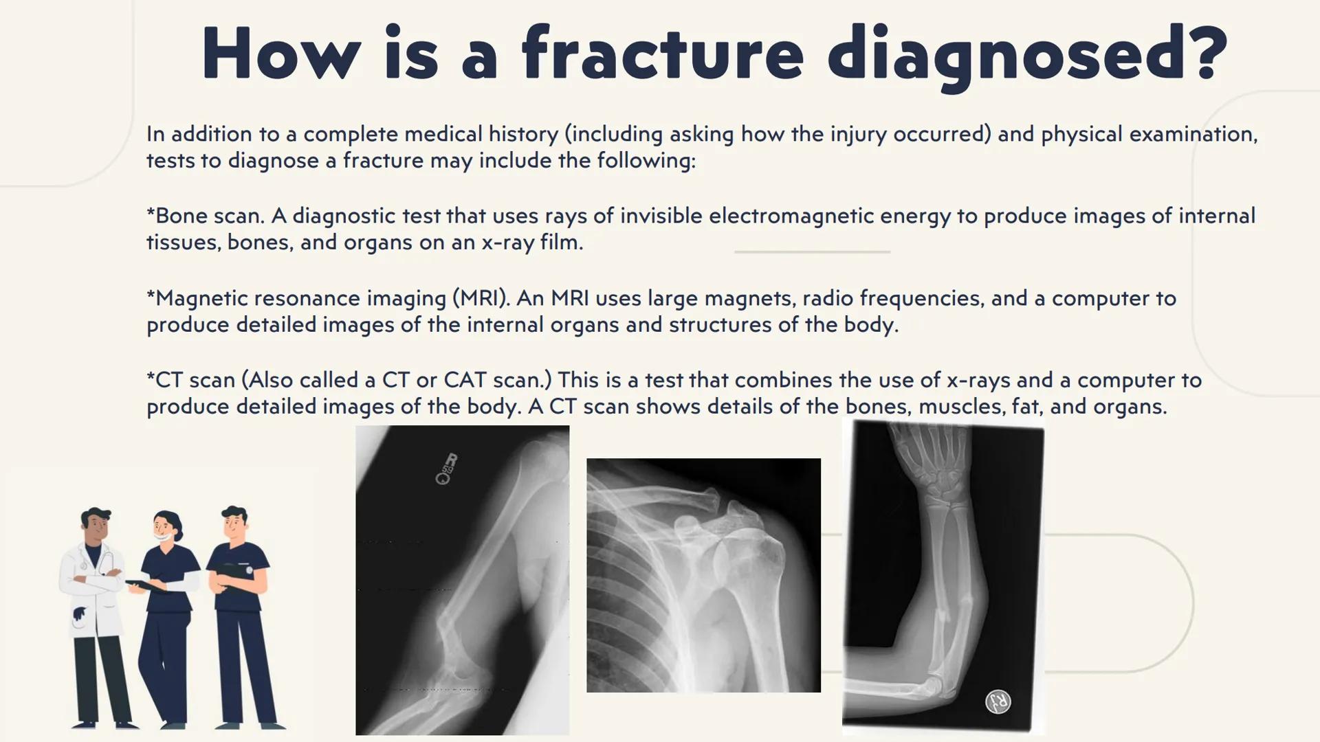 # fractures # What is a fracture?
It is the total or partial rupture of a bone for various reasons; the most common
is that it is due to an