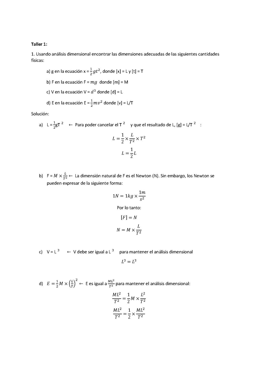 Taller de movimiento