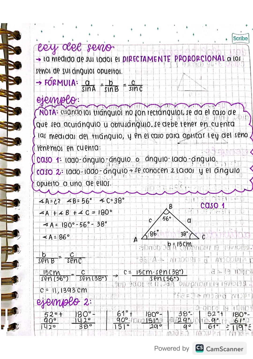 Matemáticas grado 11 - Ley de senos y cosenos