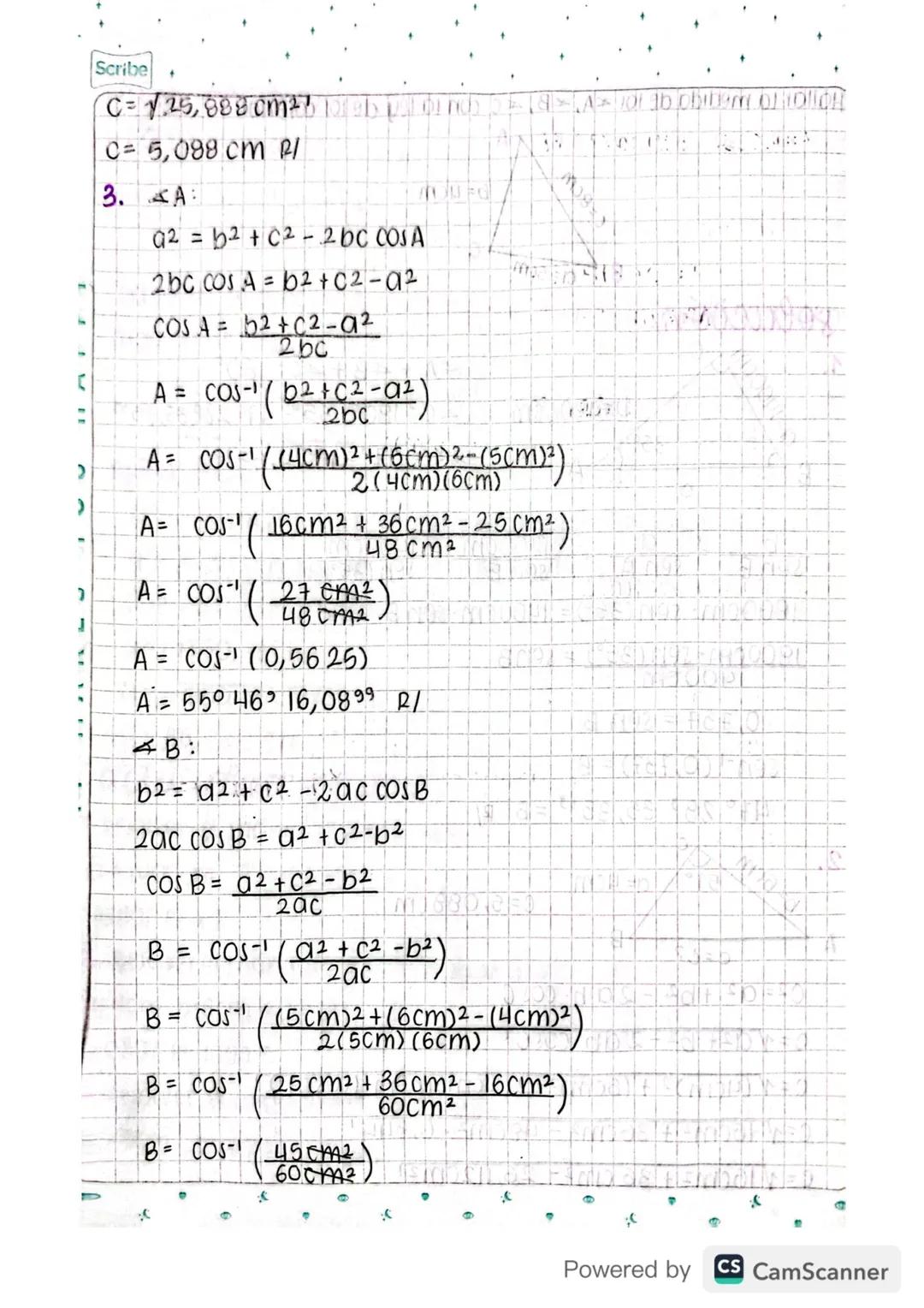 # Scribe
eey del seno
→ la medida de sus Lodos es DIRECTAMENTE PROPORCIONAL a los
senos de sus ángulos opuestos.
→FORMULA: $\frac{a}{SIMA
