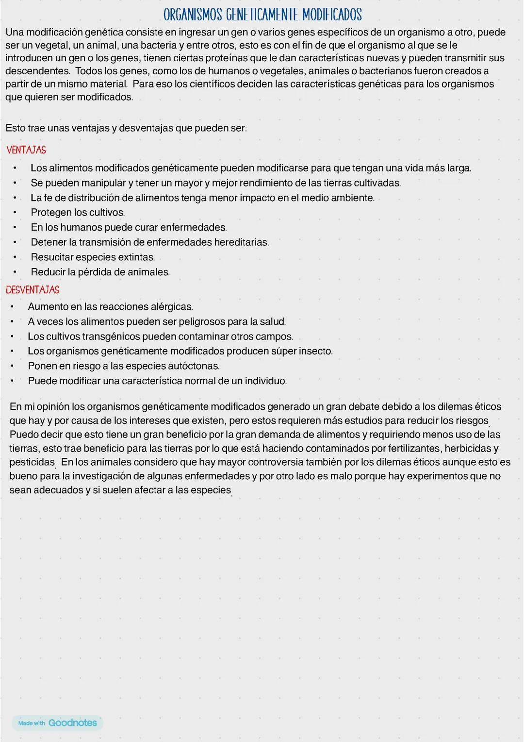 Organismos genéticamente modificados