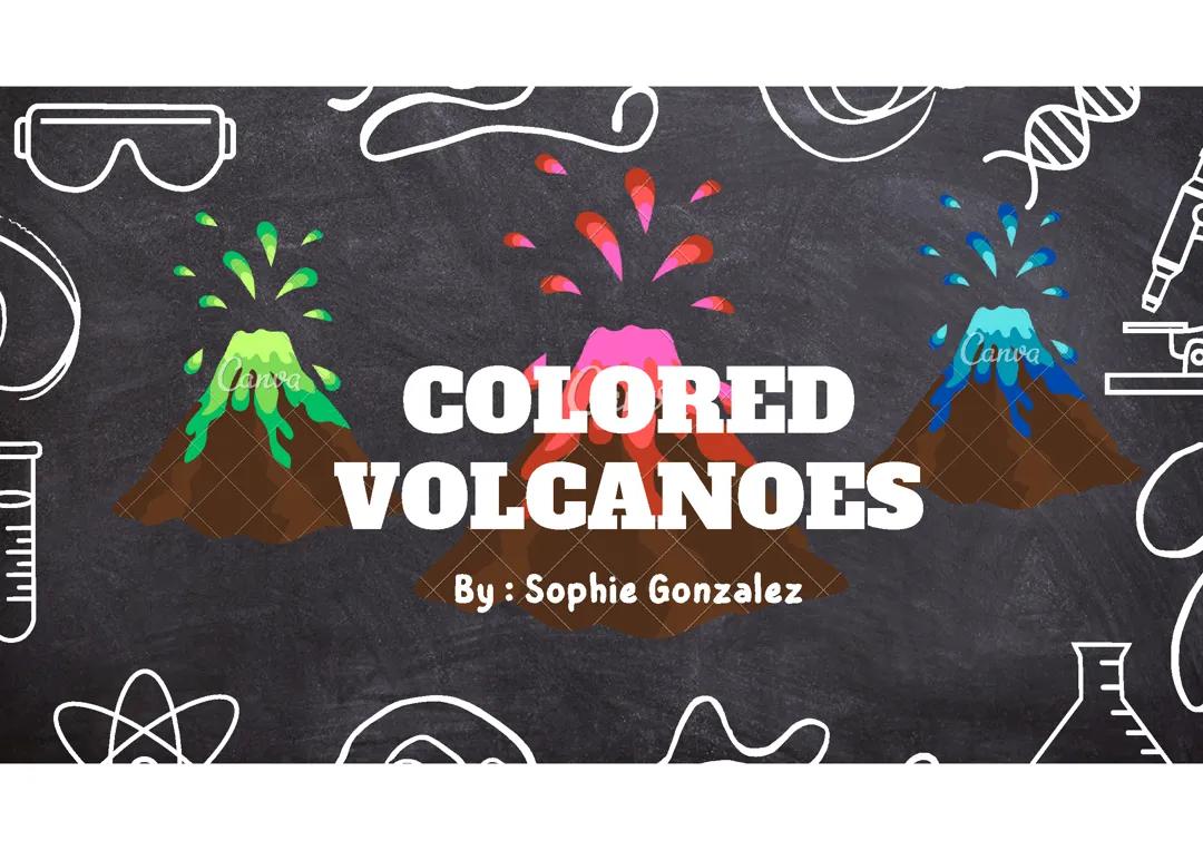 Colored volcanoes 🌋