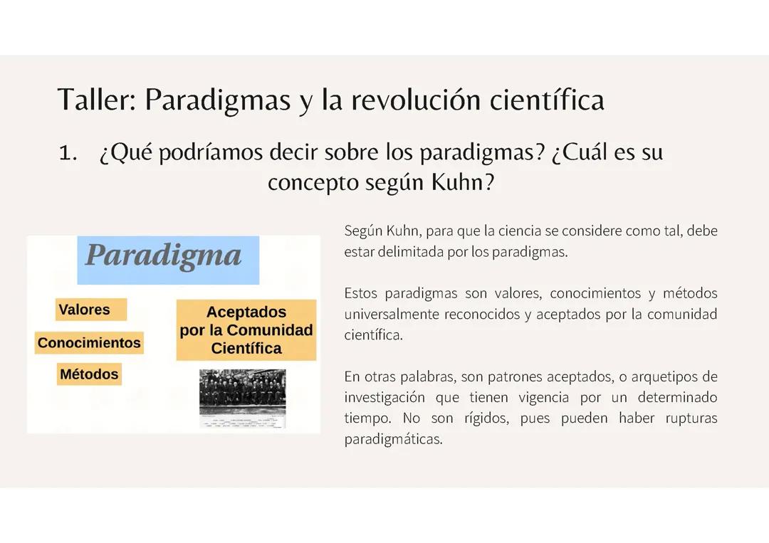 Paradigmas y la revolución científica