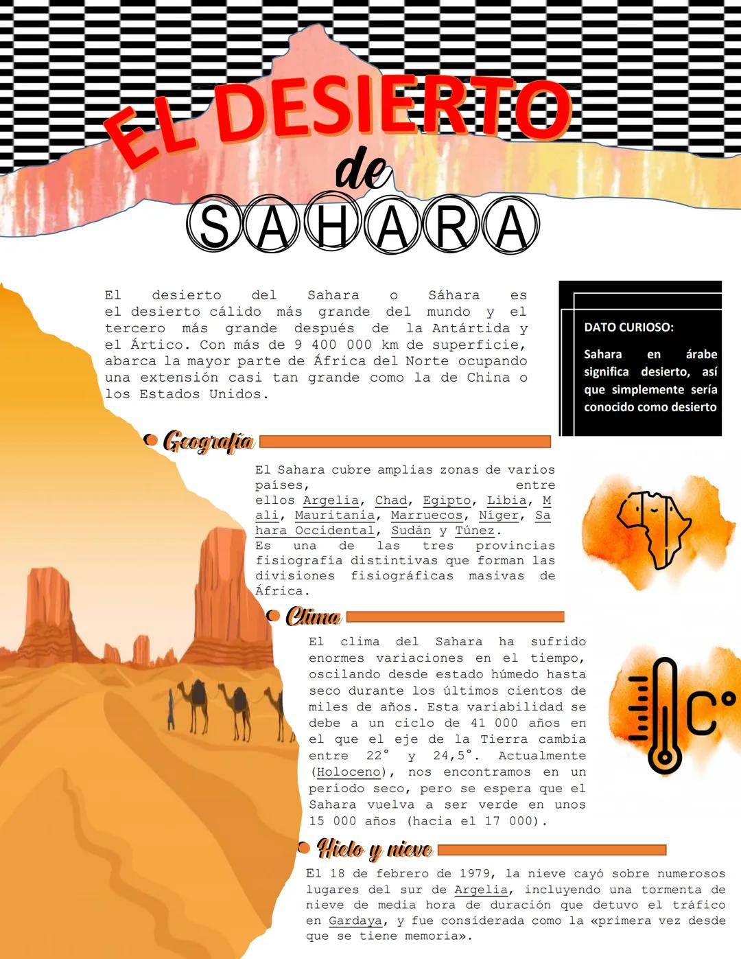 El desierto del Sahara