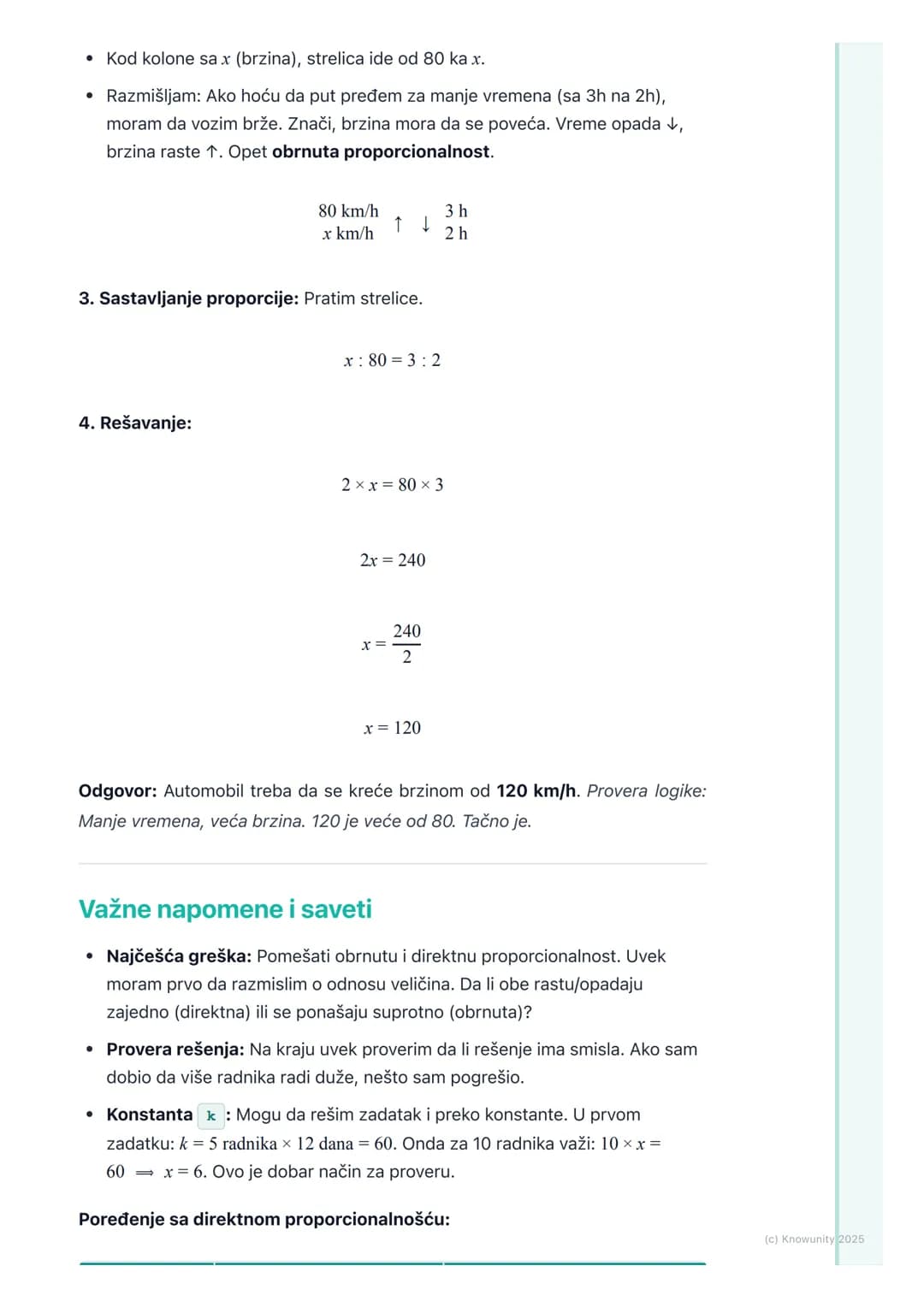 # Obrnuta proporcionalnost
Šta je obrnuta proporcionalnost?
Obrnuto proporcionalne veličine su dve veličine koje su zavisne jedna od
druge