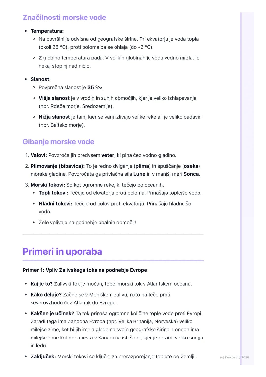 # Oceani in morja
Uvod v oceane in morja
Oceani in morja pokrivajo večino našega planeta, približno 71%. So ogromni
vodni prostori slane v