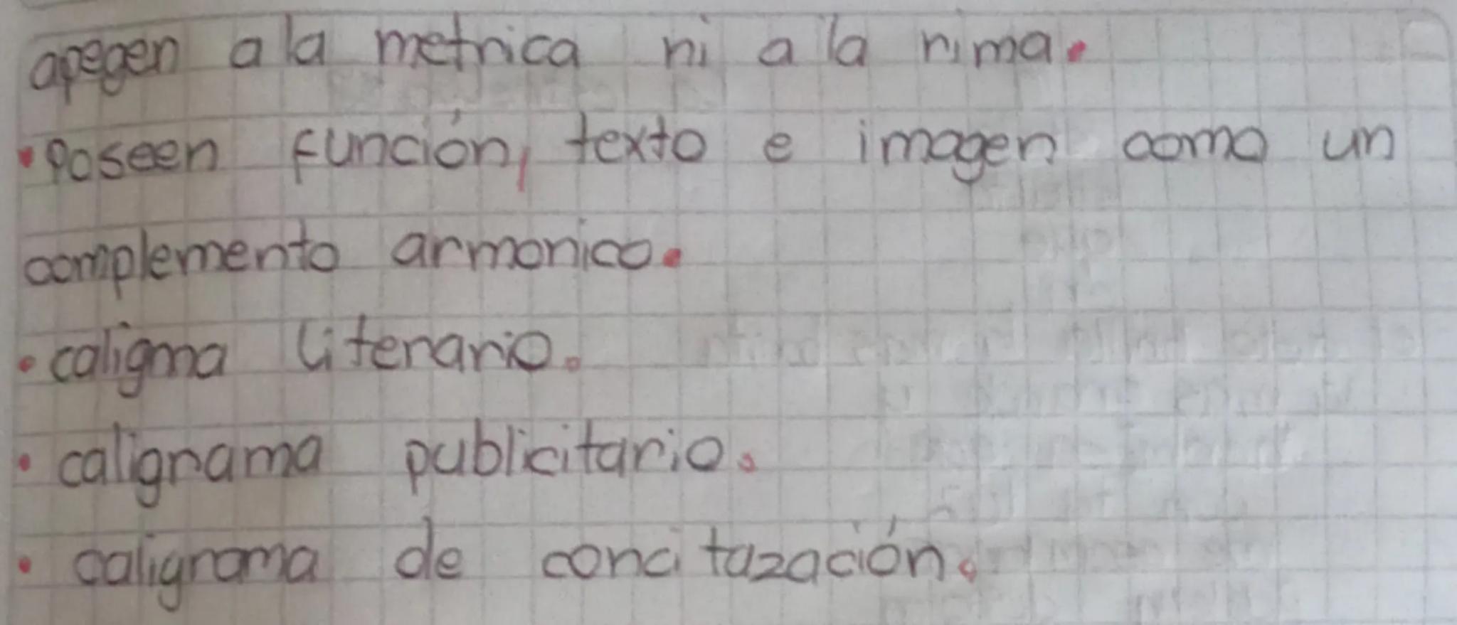 caligoma
un caligrama es un tipo de poesia donde
se combinan los dibujos con palabras
es decir se escribe un poema y la vez
una figura graci