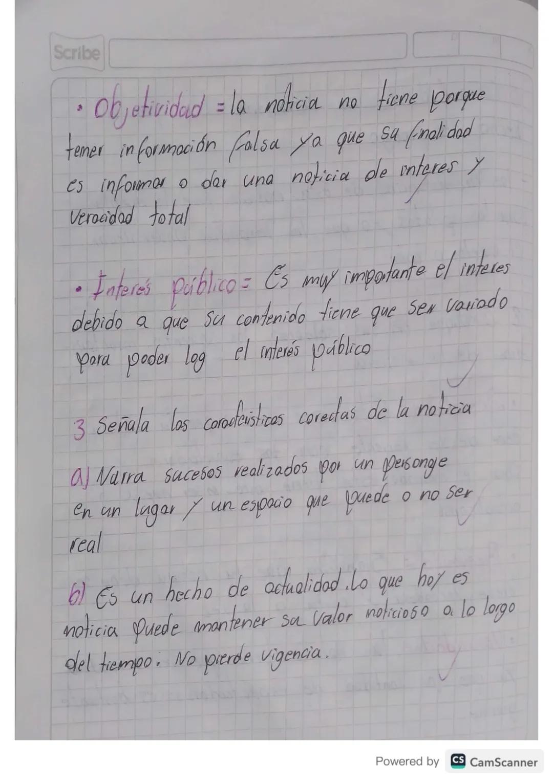 Scribe
taller de la Noticia
11)etermine en la noticia onterior la respuesta
a las siguientes Preguntas.
1) Qué (what). El acontecimiento,
