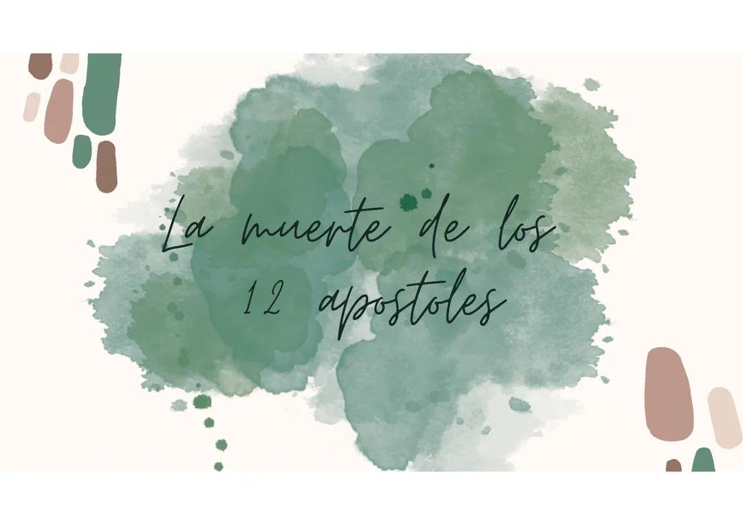 la muerte de los 12 apostoles