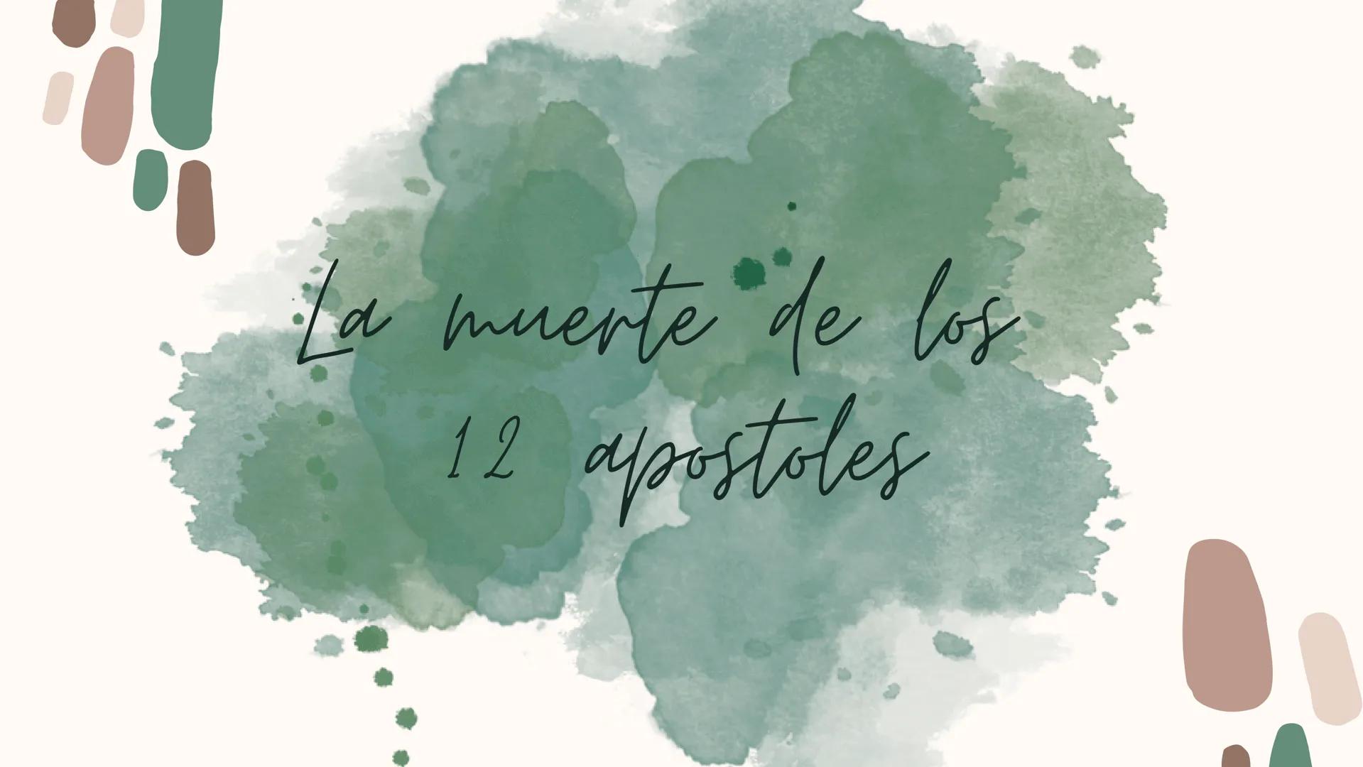 La muerte de los
12 apostoles San Pedro
fue crucificado con la cabeza hacia abajo San Andres
Fue atado en una cruz con forma de "X" (C) Waho