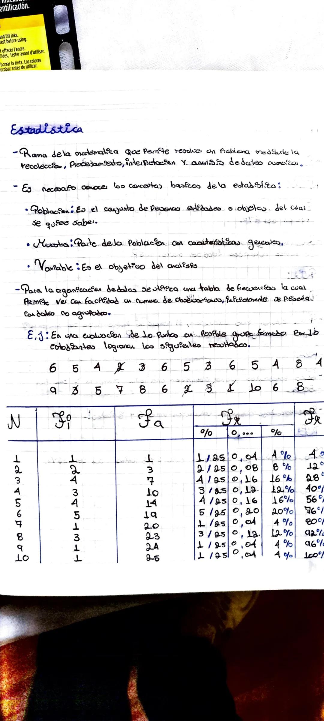 # Estadistica
-Rama dela onatematica que Pemte resolver on Pieblana mediante la
recoleccion, Procesamiento, inter pictociten Y. analisis de