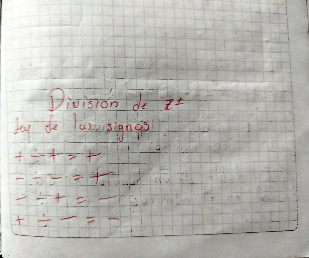 Ecuaciones y divisiones con números enteros