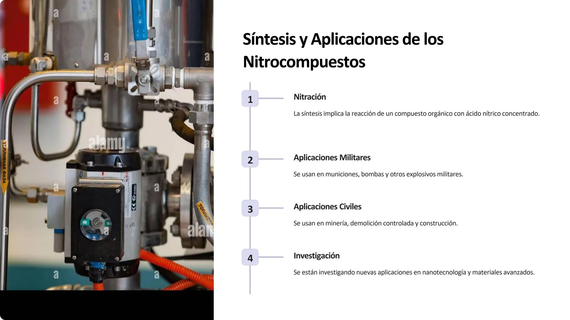 amy
a
amil
a
alamy
alamy
a
alar
Química de los
Explosivos
a
Los explosivos son sustancias que, al descomponerse rápidamente, liberan una gra