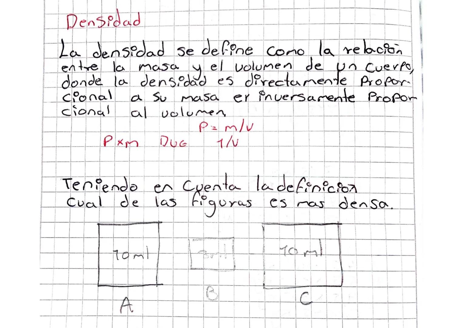 Masa, Volumen y densidad
1- Masa
Si la masa se define como la cantidad de
Materia Presente en un Cuerpo, cual de las
feguras tiene mas mas