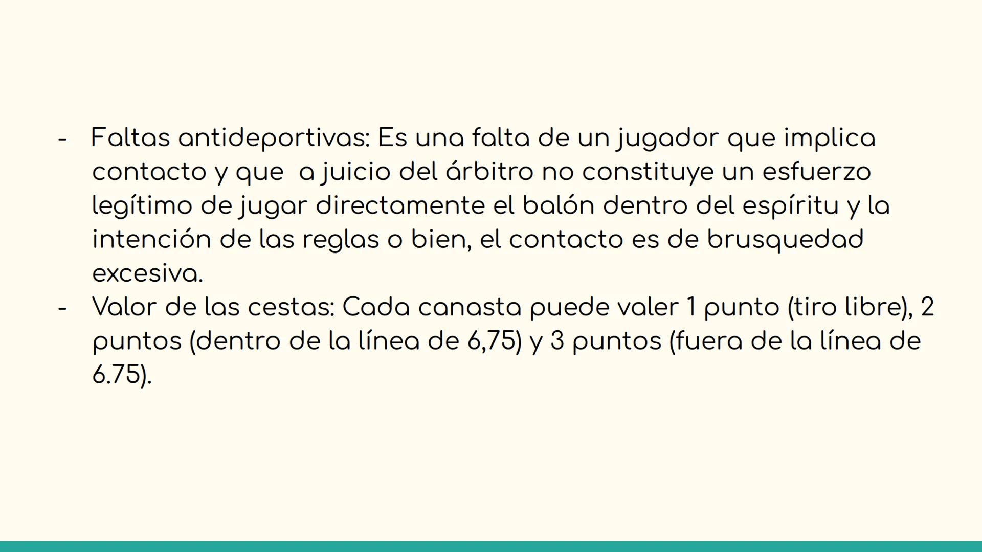 TIPOS DE FALTAS EN EL
BALONCESTO
EDUCACIÓN FÍSICA TIPOS DE FALTAS
- Faltas personales: Cuando hay contacto i legal entre dos oponentes
se pr